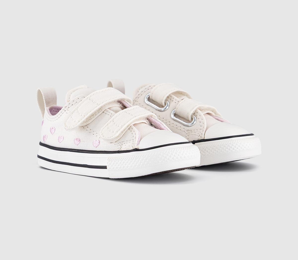 ConverseAll Star 2VLace TrainersVintage White Bloom Heart