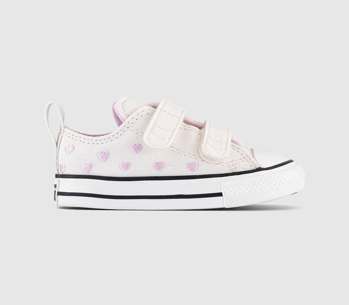 ConverseAll Star 2VLace TrainersVintage White Bloom Heart