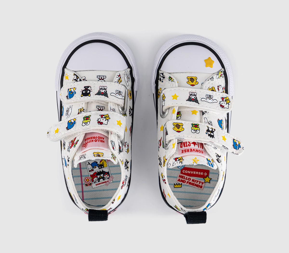 ConverseConverse x Hello Kitty All Star Infant 2vlace TrainersHello Kitty White Black White