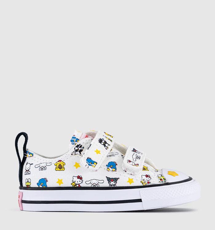 Converse Converse x Hello Kitty All Star Infant 2vlace Trainers Hello Kitty White Black White
