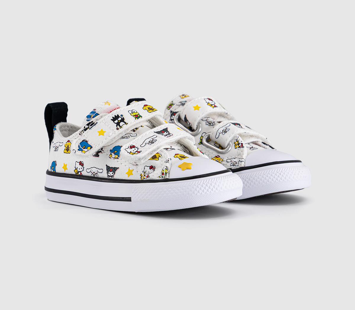 ConverseConverse x Hello Kitty All Star Infant 2vlace TrainersHello Kitty White Black White