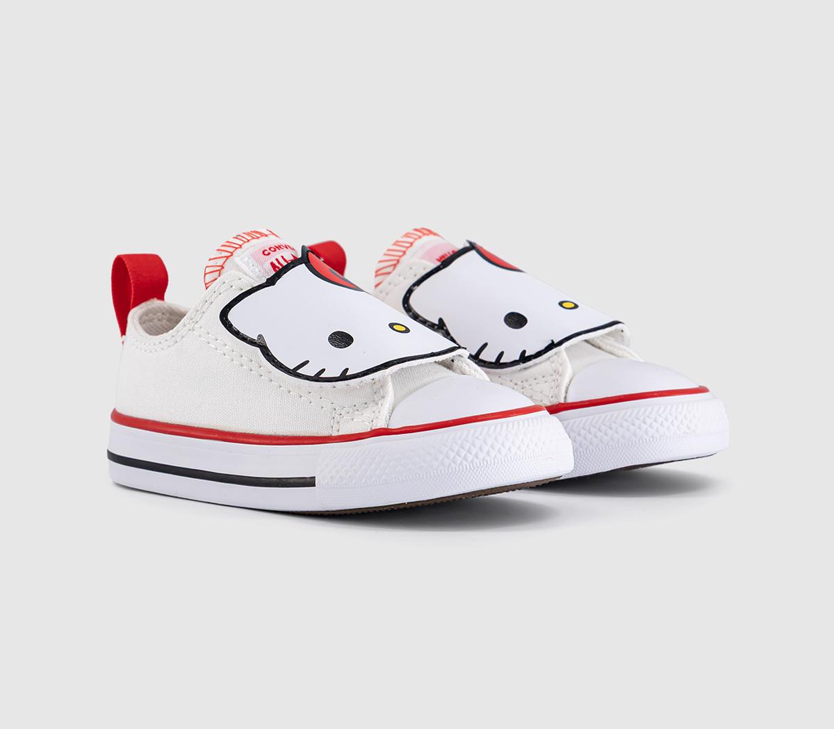 ConverseConverse x Hello Kitty Infant All Star 2vlace TrainersHello Kitty Face White Black
