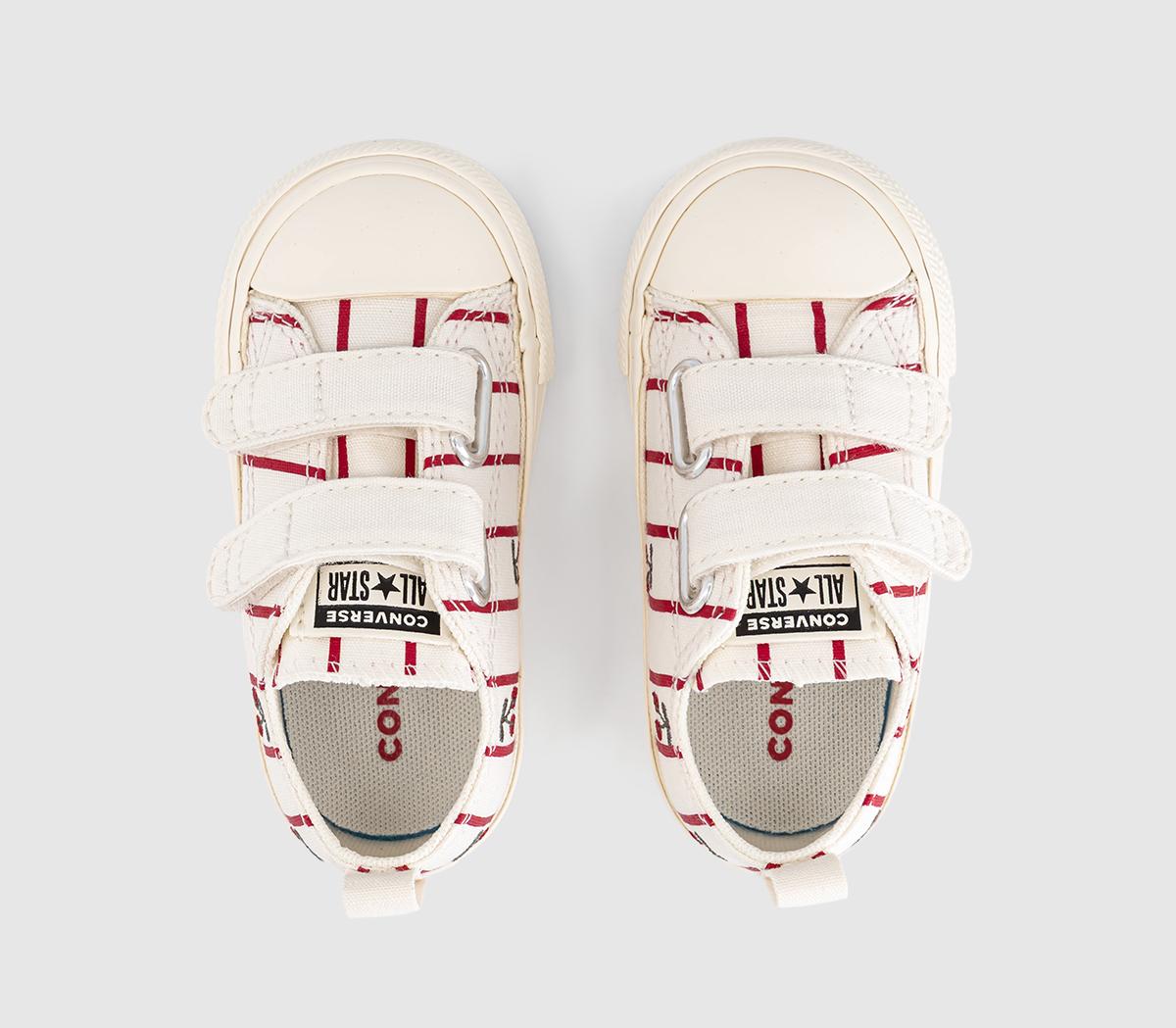 ConverseAll Star 2vlace TrainersVintage White Egret Cherries