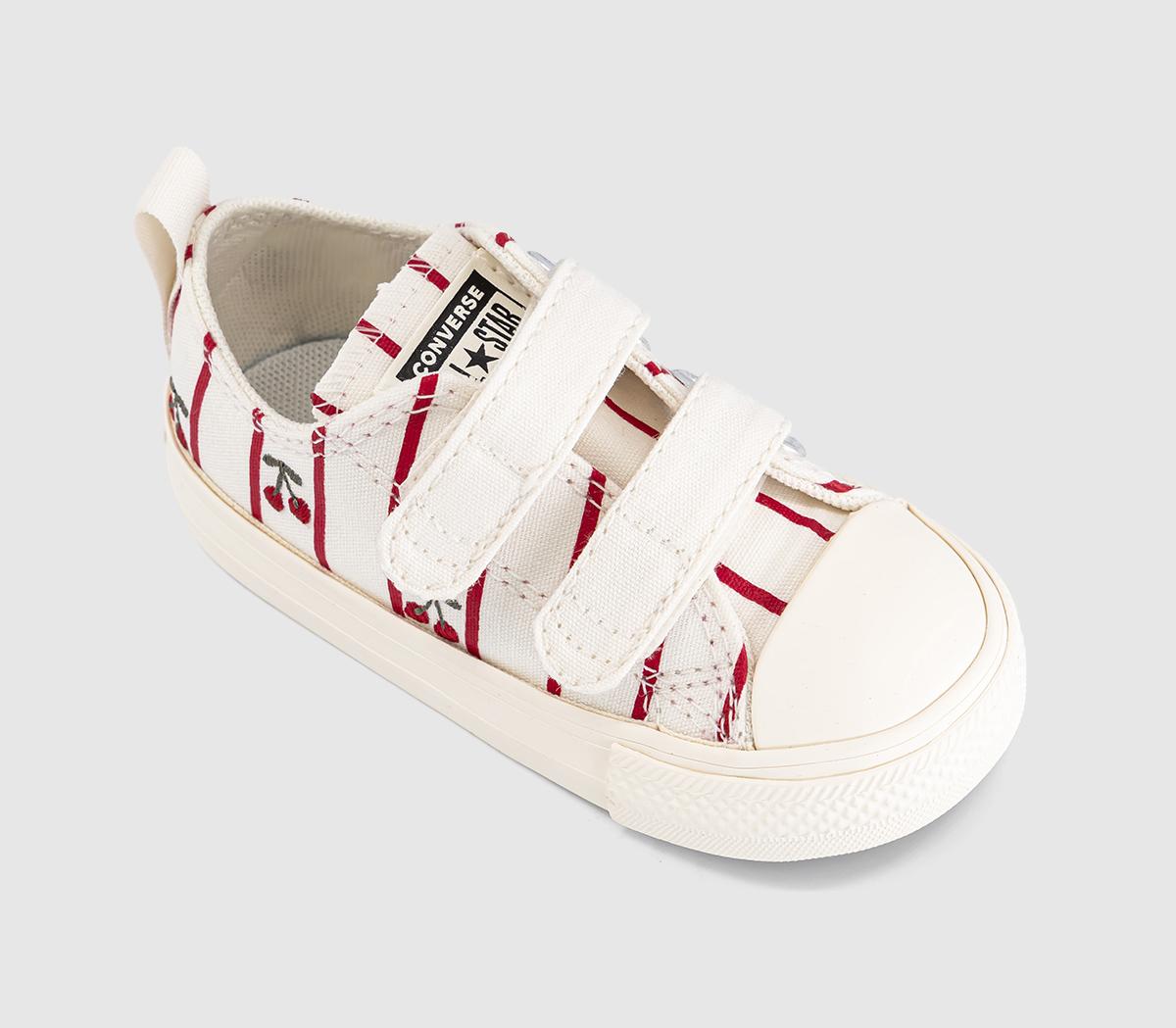 ConverseAll Star 2vlace TrainersVintage White Egret Cherries