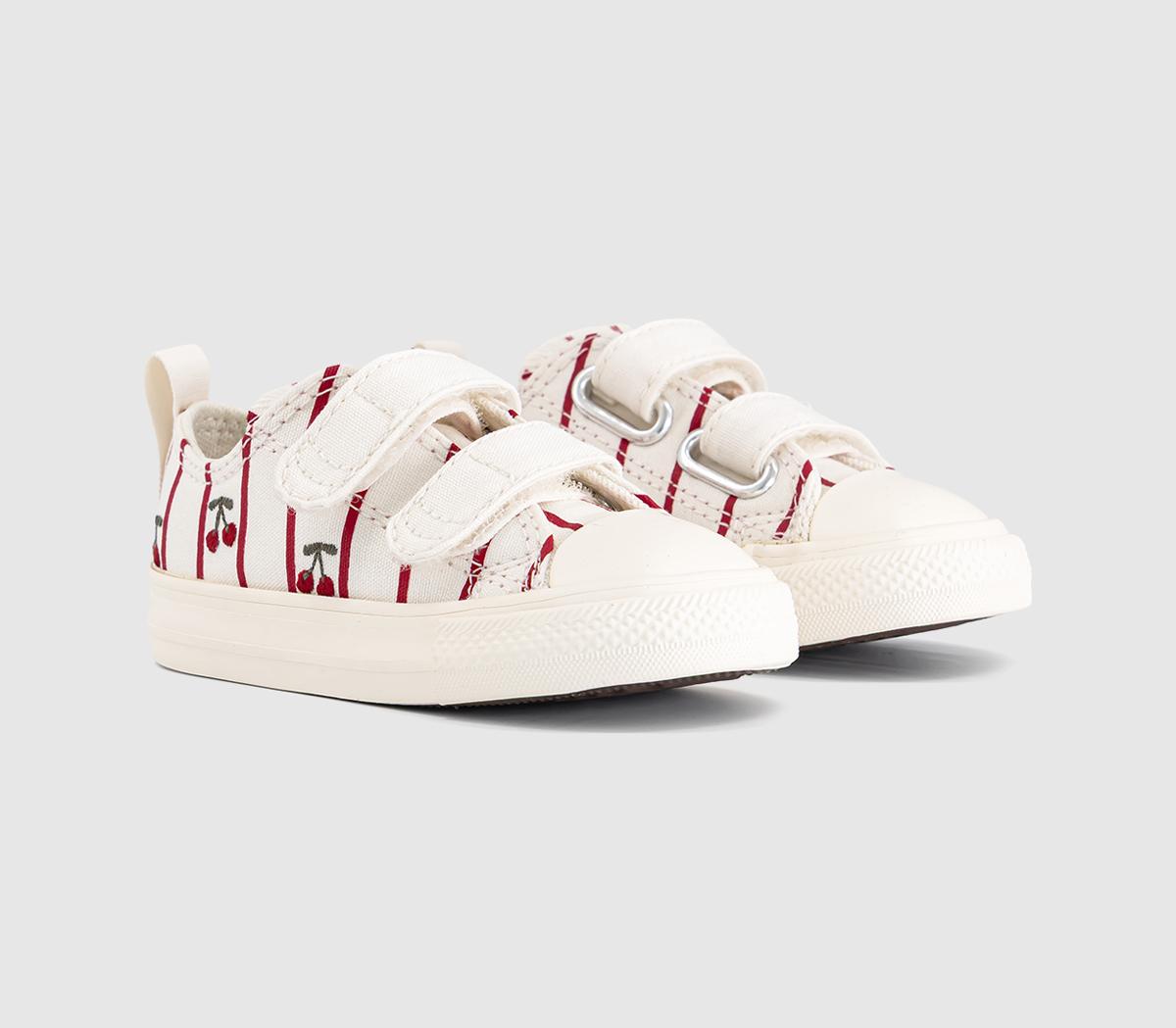ConverseAll Star 2vlace TrainersVintage White Egret Cherries