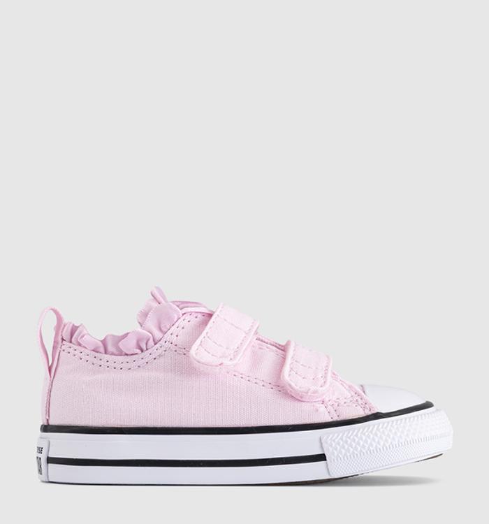Converse All Star 2vlace Trainers New Found Bloom Frill White Black