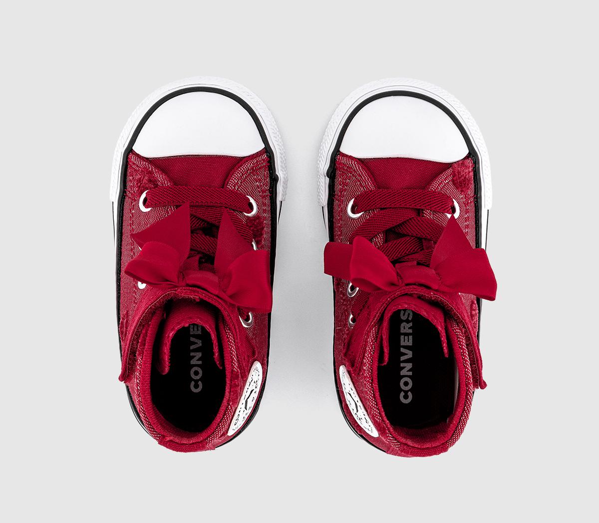 ConverseAll Star 2vlace Infant TrainersRed Bow White