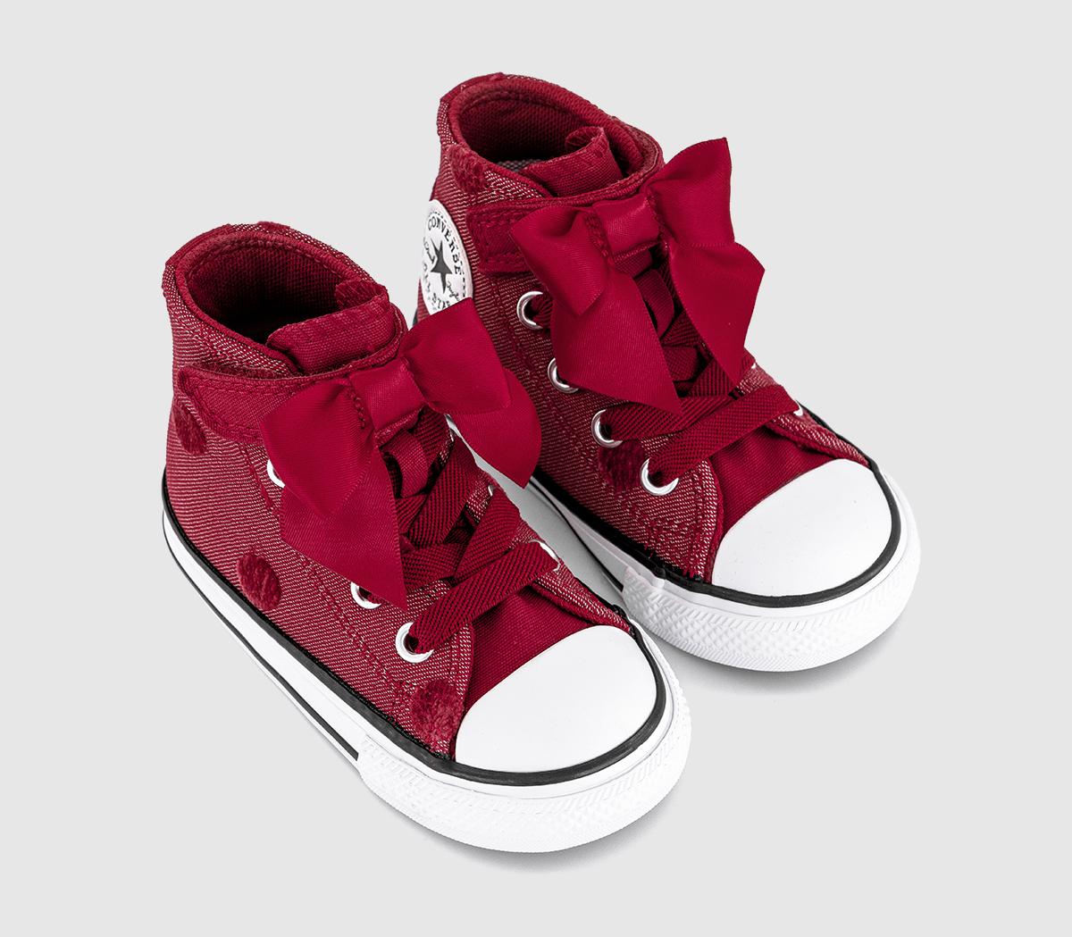 ConverseAll Star 2vlace Infant TrainersRed Bow White