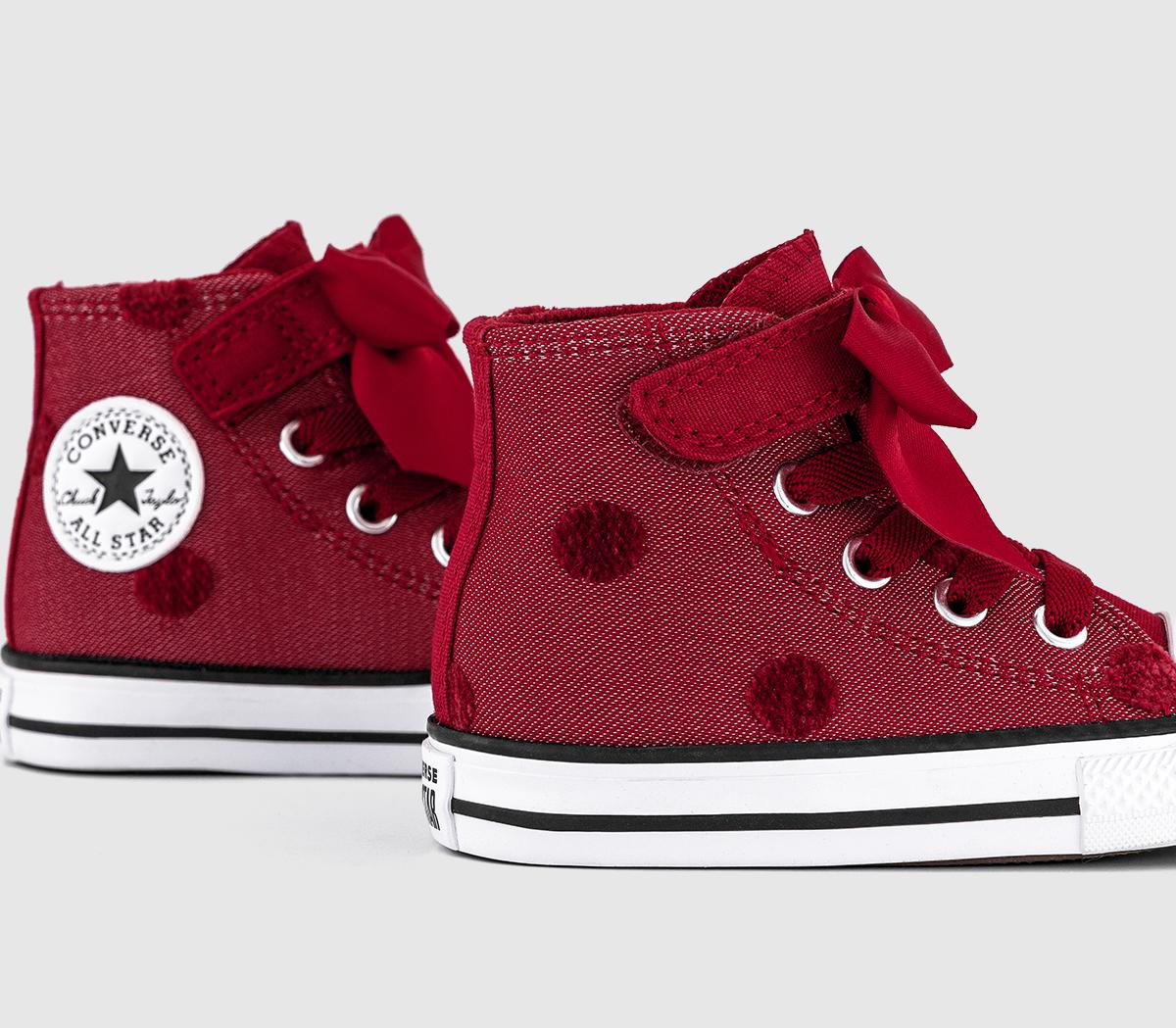 ConverseAll Star 2vlace Infant TrainersRed Bow White