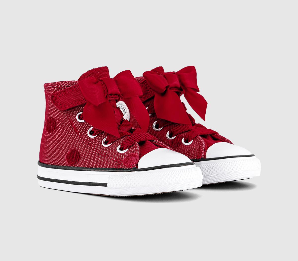 ConverseAll Star 2vlace Infant TrainersRed Bow White