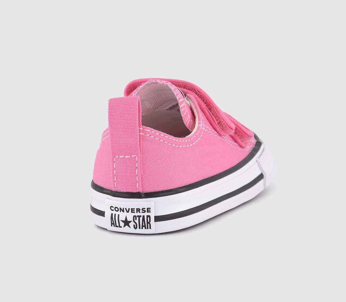 Converse All Star 2vlace Infant Trainers Converse All Star 2vlace Infant Trainers Pink Canvas