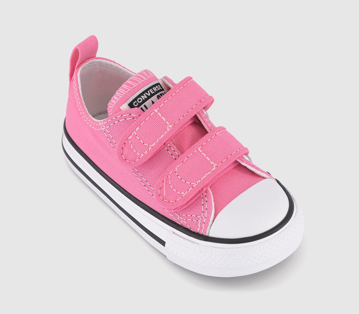 Converse All Star 2vlace Infant Trainers Converse All Star 2vlace Infant Trainers Pink Canvas