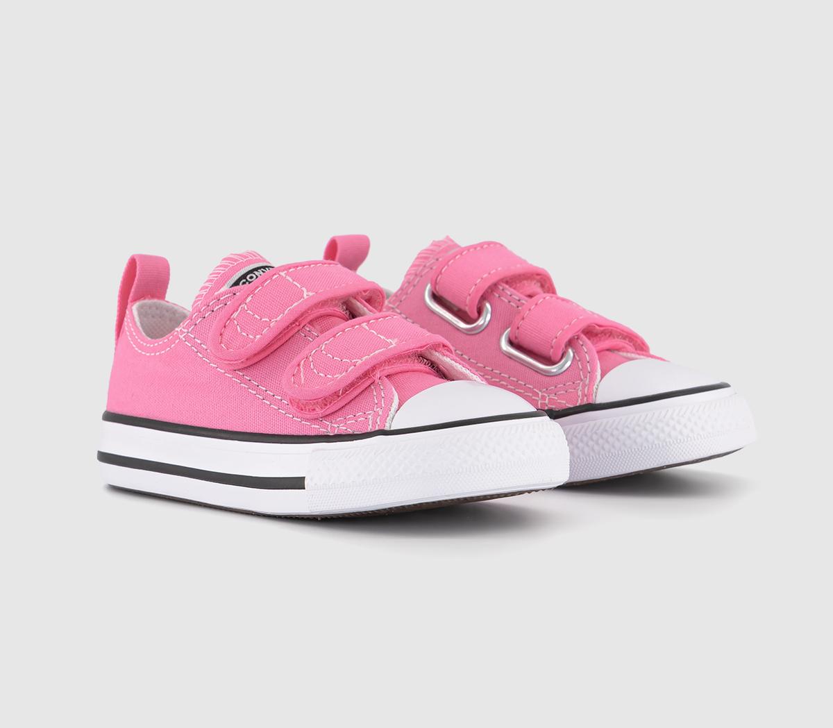 Converse All Star 2vlace Infant Trainers Converse All Star 2vlace Infant Trainers Pink Canvas