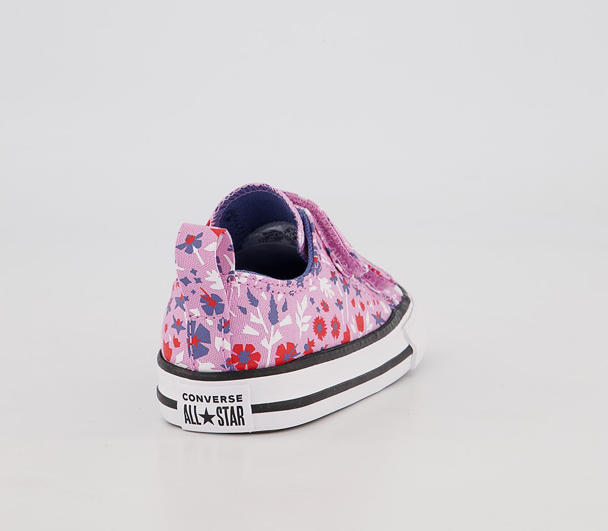 Converse All Star 2vlace Trainers Converse All Star 2vlace Trainers Beyond Pink Washed Indigo Floral