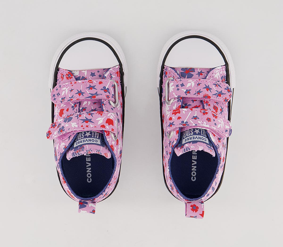 Converse All Star 2vlace Trainers Converse All Star 2vlace Trainers Beyond Pink Washed Indigo Floral