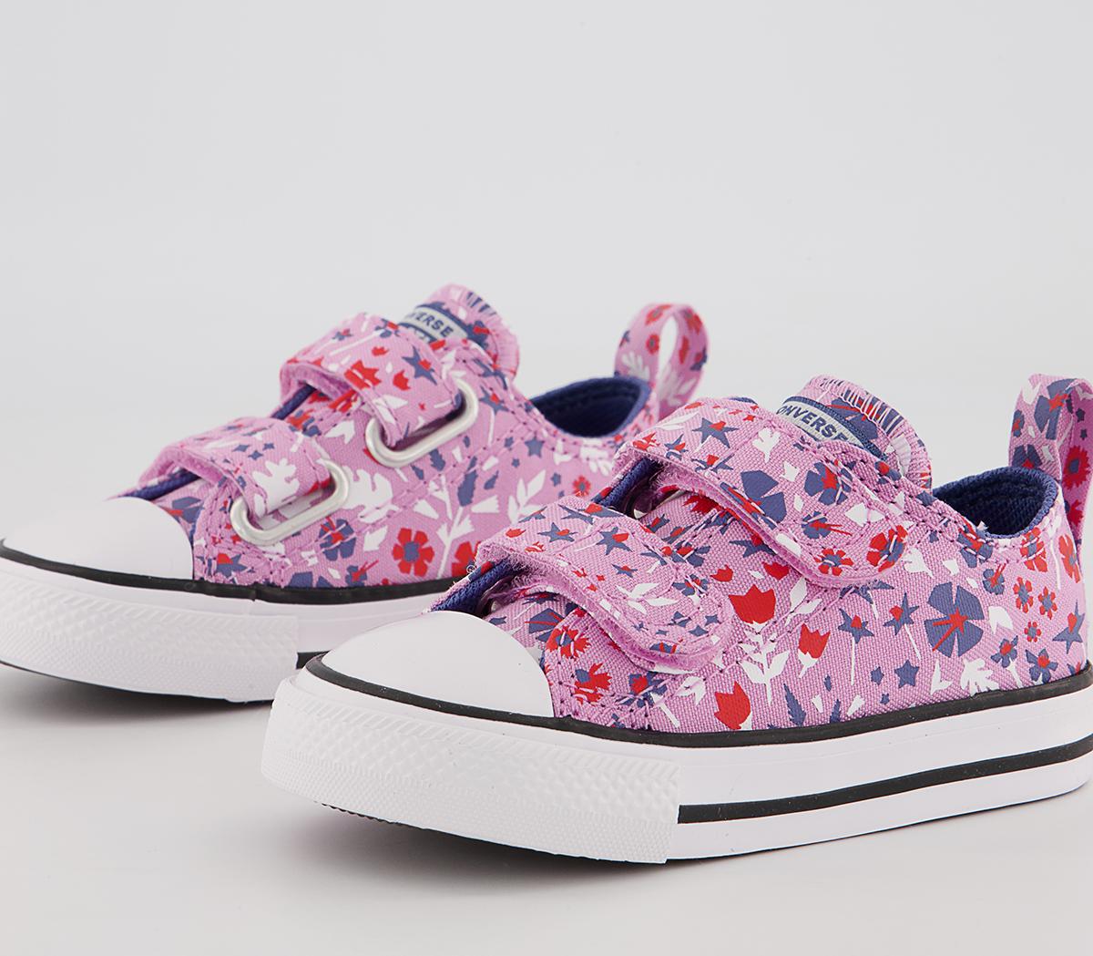 Converse All Star 2vlace Trainers Converse All Star 2vlace Trainers Beyond Pink Washed Indigo Floral