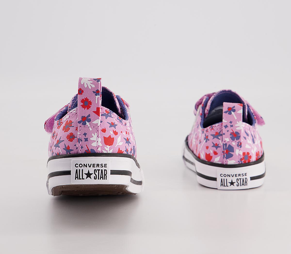 Converse All Star 2vlace Trainers Converse All Star 2vlace Trainers Beyond Pink Washed Indigo Floral