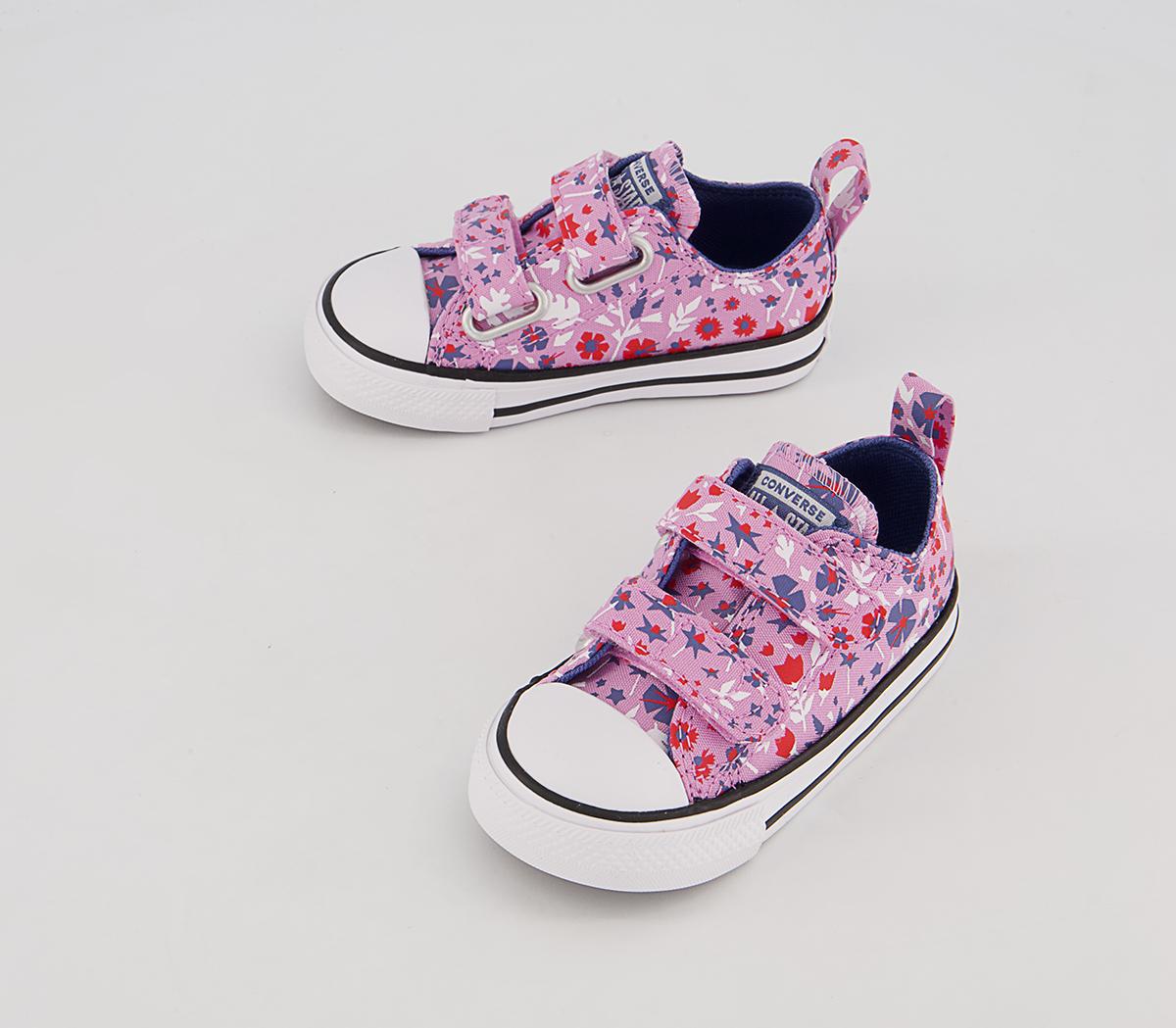 Converse All Star 2vlace Trainers Converse All Star 2vlace Trainers Beyond Pink Washed Indigo Floral