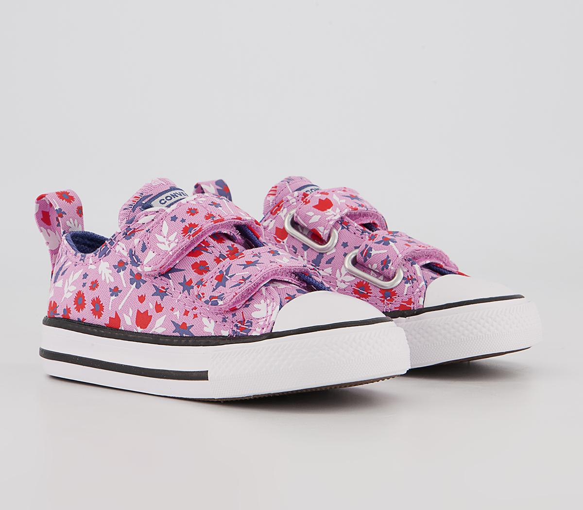 Converse All Star 2vlace Trainers Converse All Star 2vlace Trainers Beyond Pink Washed Indigo Floral