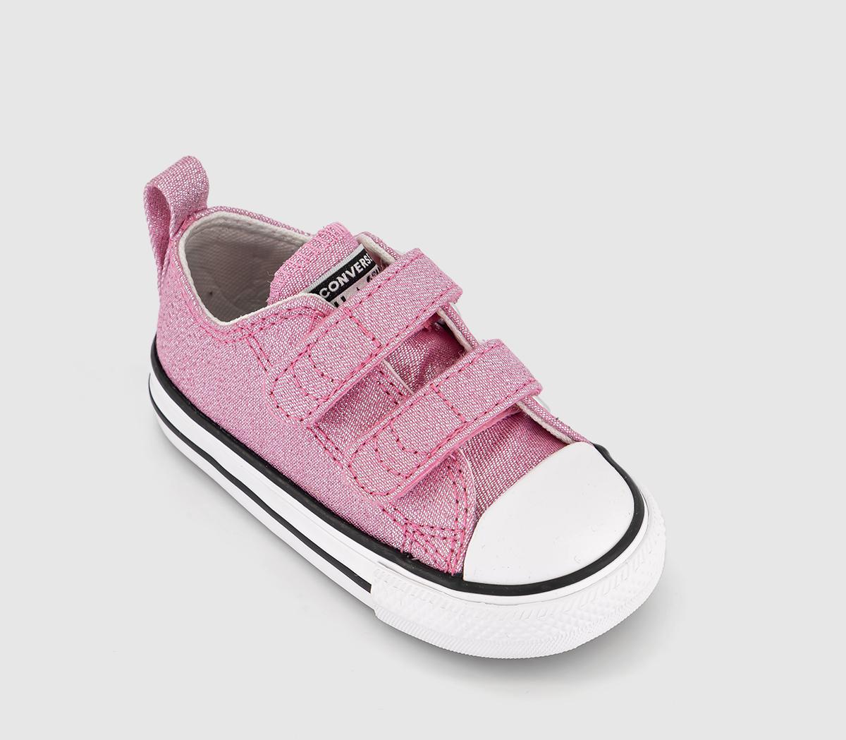 ConverseAll Star 2vlace Infant Trainers Pink Black White