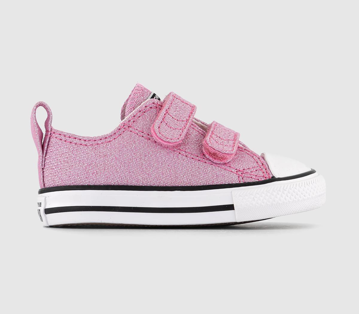 ConverseAll Star 2vlace Infant Trainers Pink Black White