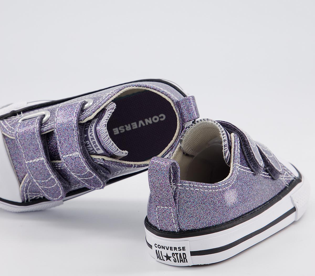 Converse All Star 2vlace Trainers Converse All Star 2vlace Trainers Thunder Glitter