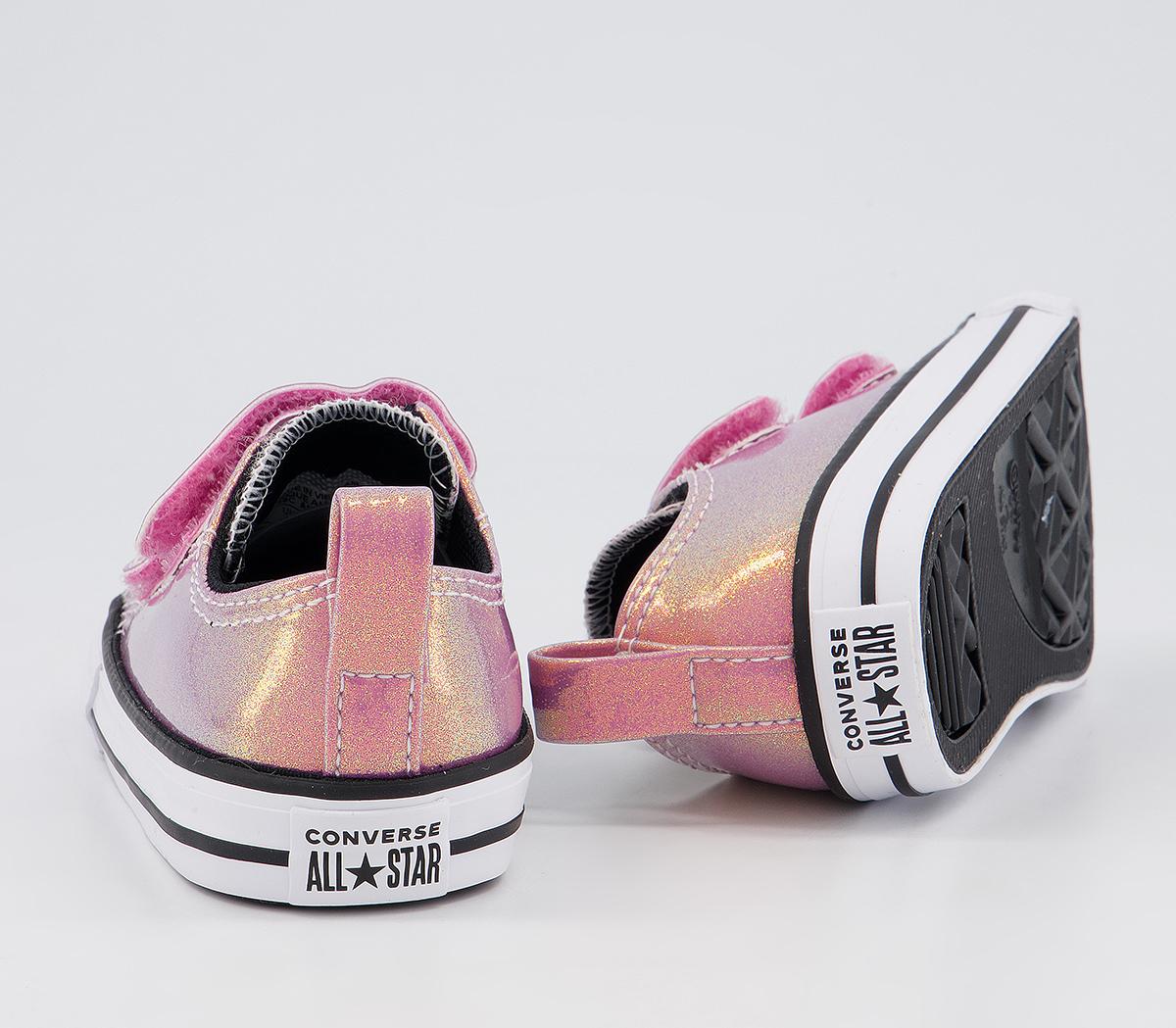 Converse All Star 2vlace Trainers Converse All Star 2vlace Trainers Magic Flamingo Black White
