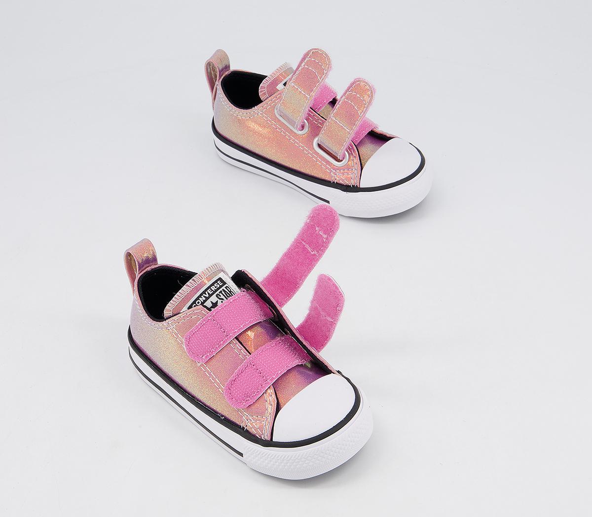 Converse All Star 2vlace Trainers Converse All Star 2vlace Trainers Magic Flamingo Black White