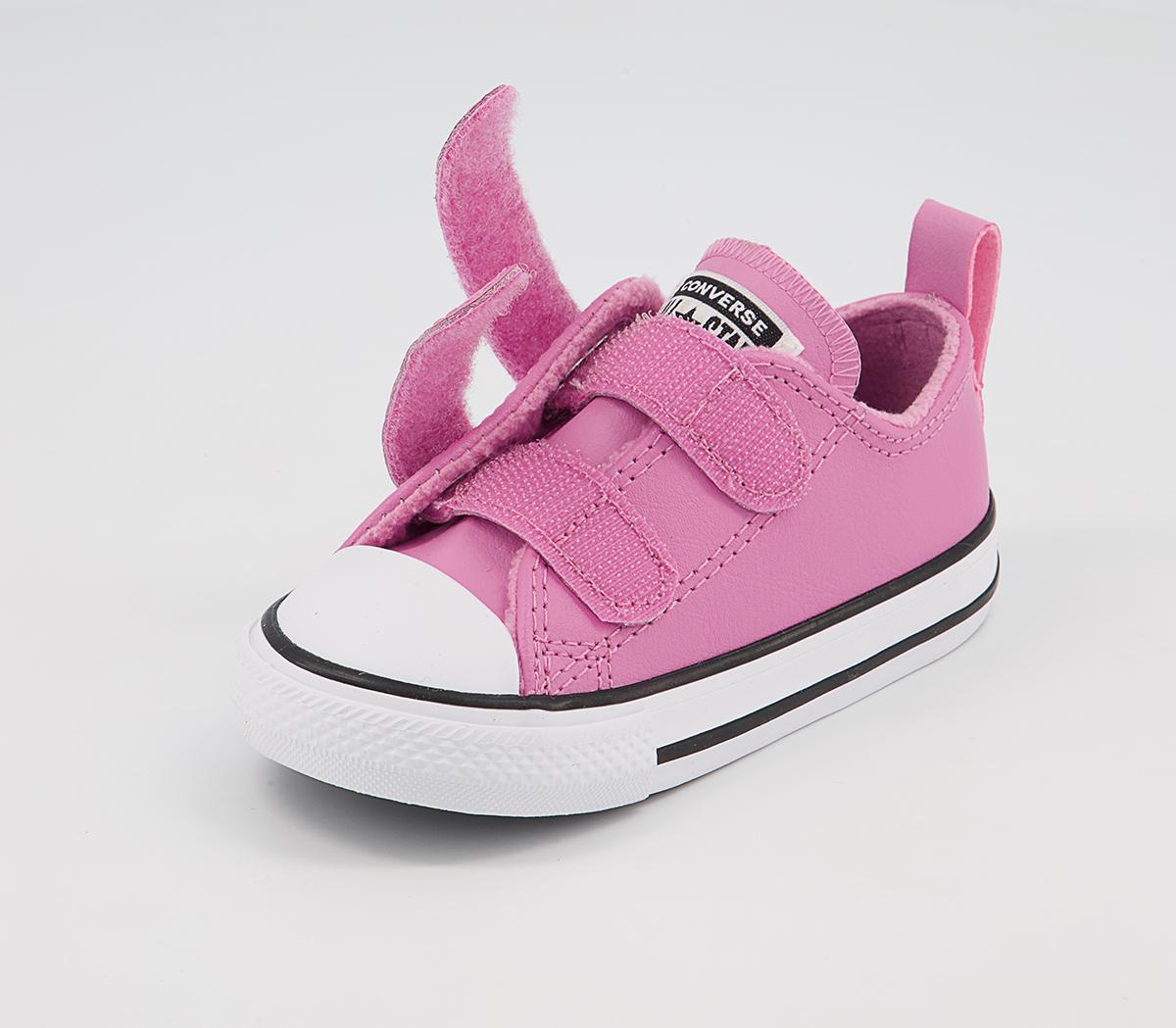 Converse All Star 2vlace Trainers Converse All Star 2vlace Trainers Magic Flamingo White Black