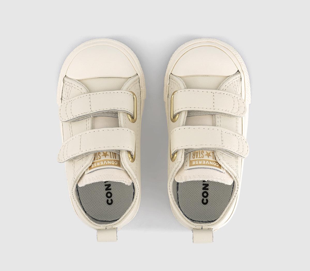 ConverseAll Star 2Vlace Trainers ConverseAll Star 2Vlace TrainersEgret Metallic Light Gold