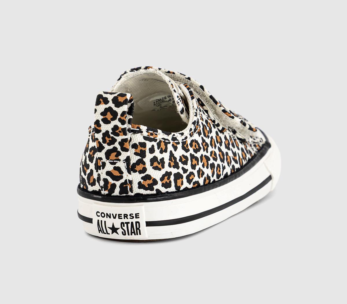 ConverseAll Star 2vlace Infant TrainersLeopard Egret White Black