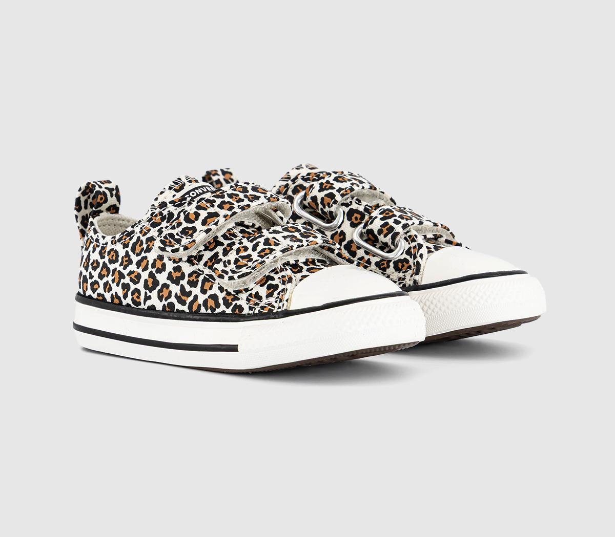 ConverseAll Star 2vlace Infant TrainersLeopard Egret White Black