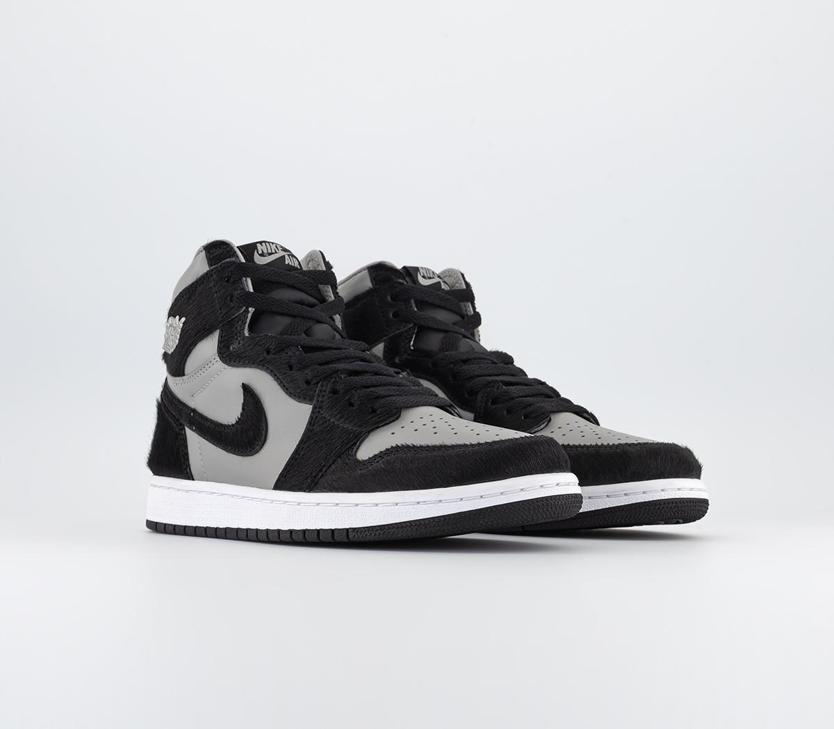 JordanAir Jordan 1 Retro Hi TrainersMedium Grey Black White