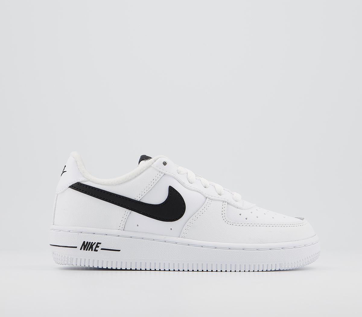 white nike airforce trainers