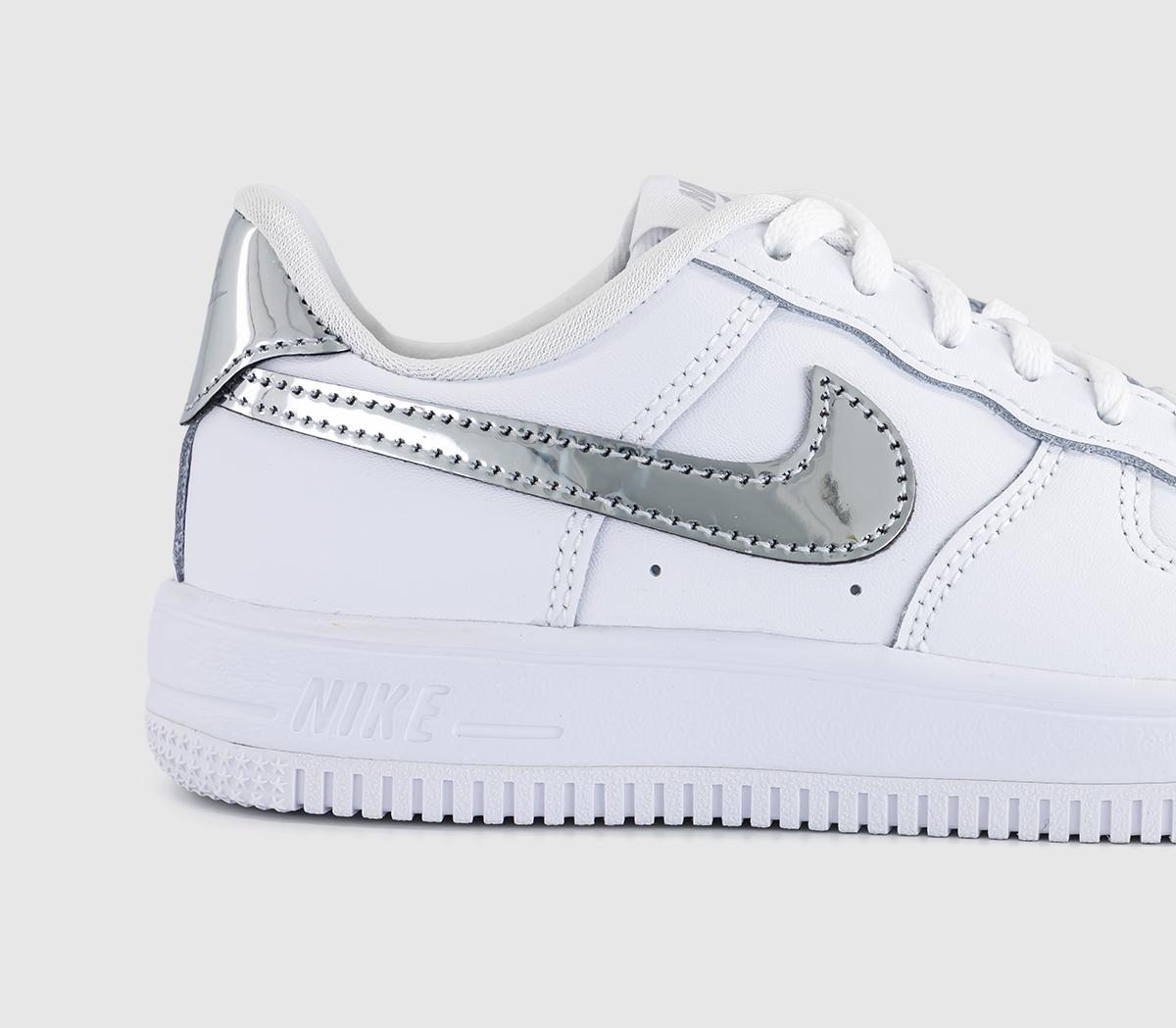 NikeAir Force 1 PsWhite Metallic Silver