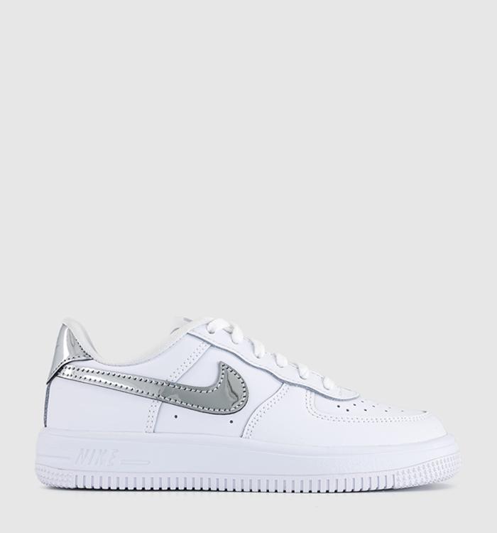 Nike Air Force 1 Ps White Metallic Silver