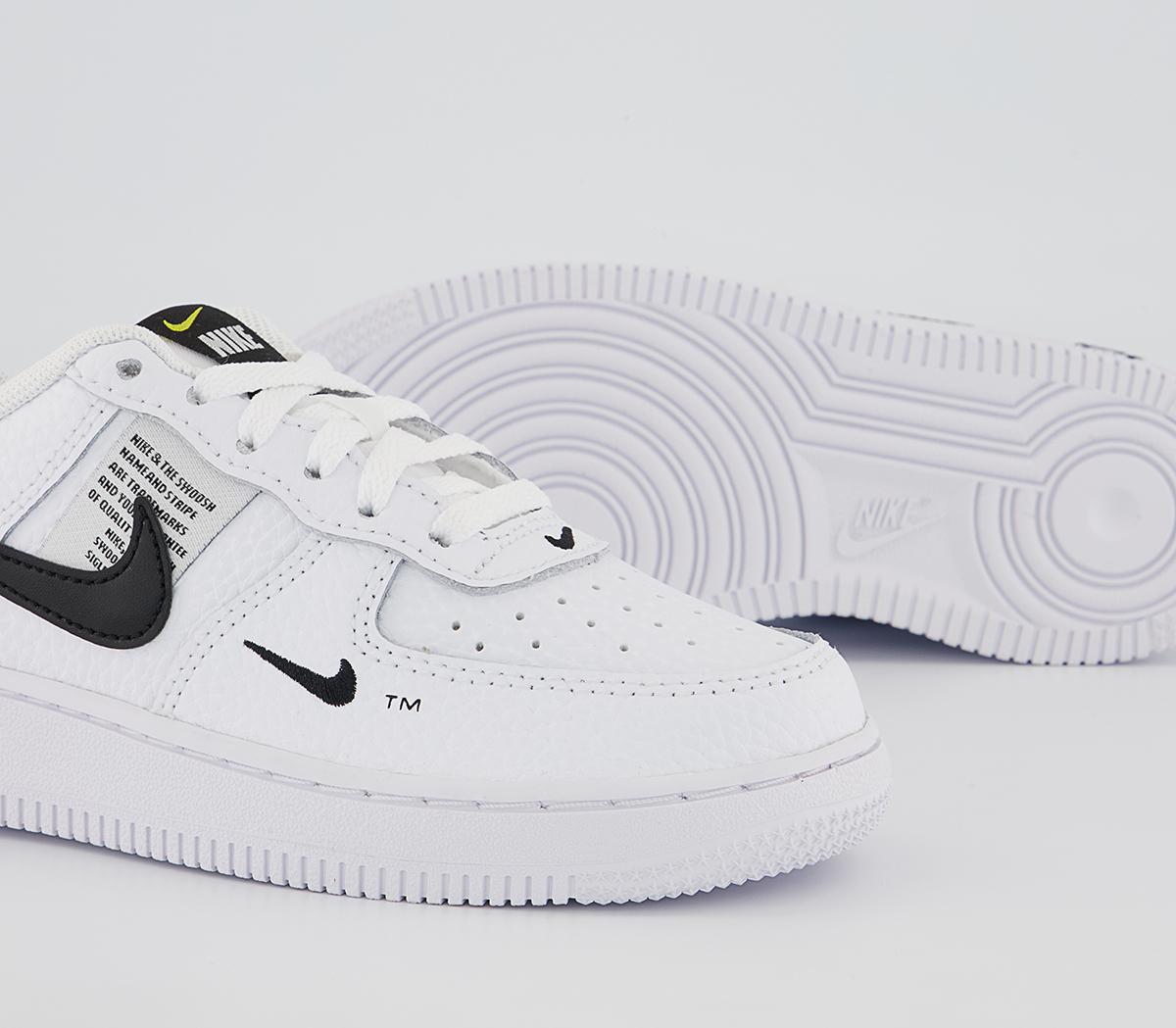Nike Air Force 1 Ps Trainers Nike Air Force 1 Ps Trainers White White Black Tour Yellow