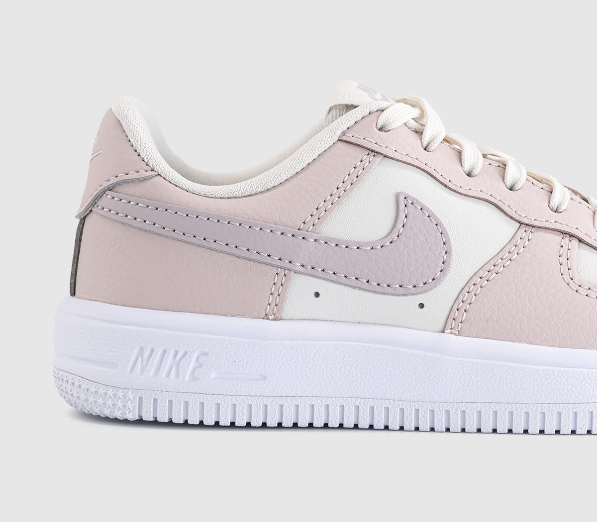NikeAir Force 1 Kids TrainersPhantomplatinum Violetsilt Redwhite