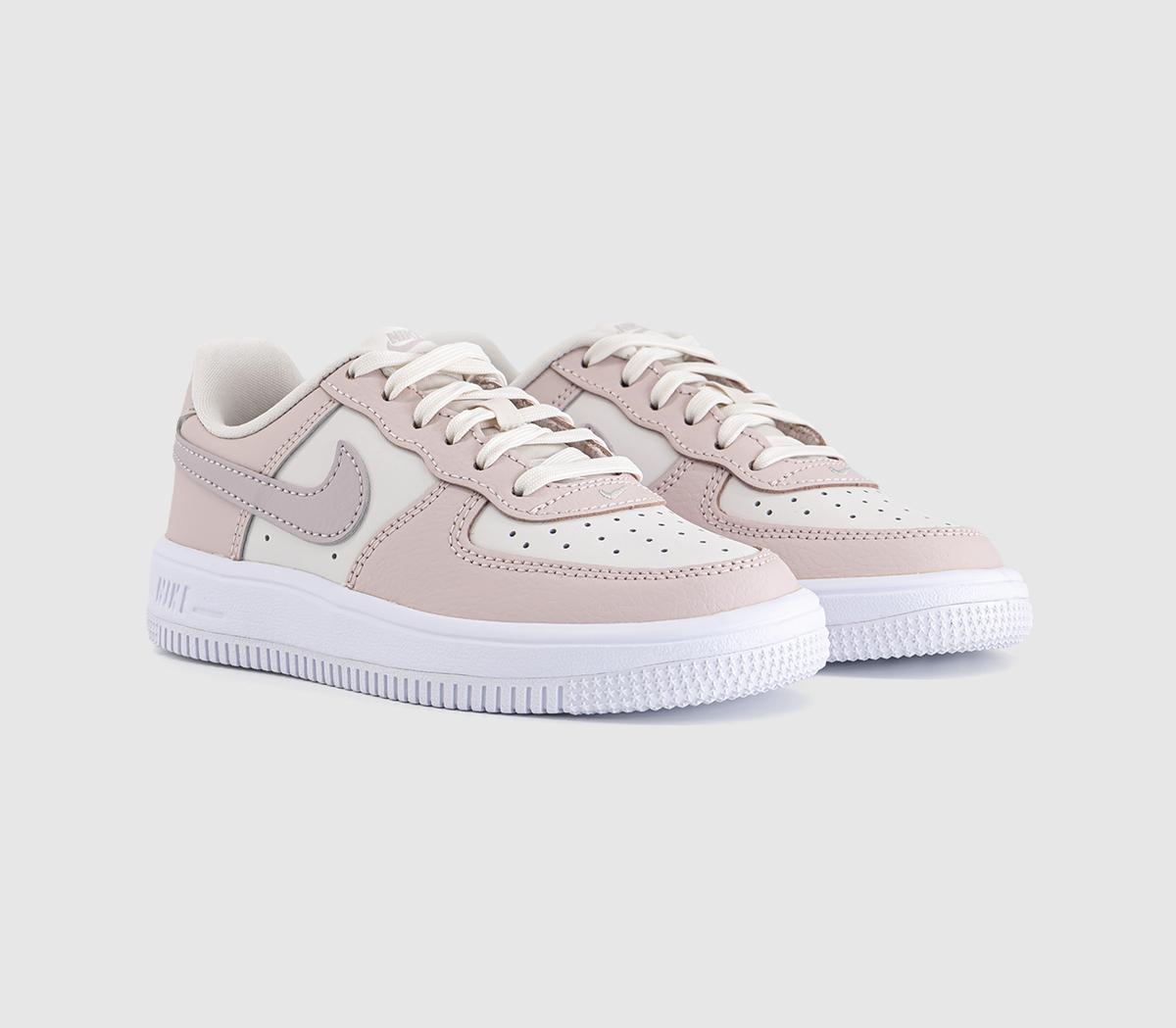 NikeAir Force 1 Kids TrainersPhantomplatinum Violetsilt Redwhite