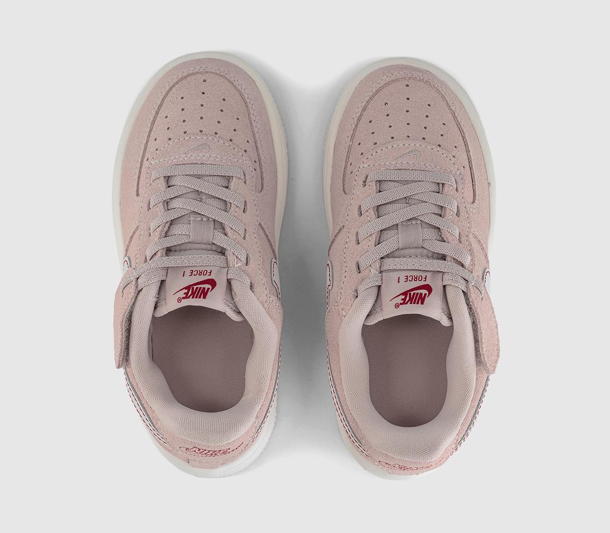 NikeAir Force 1 Youth TrainersSail Pink Red