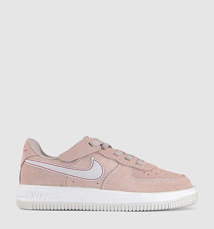 Nike Air Force 1 Youth Trainers Sail Pink Red
