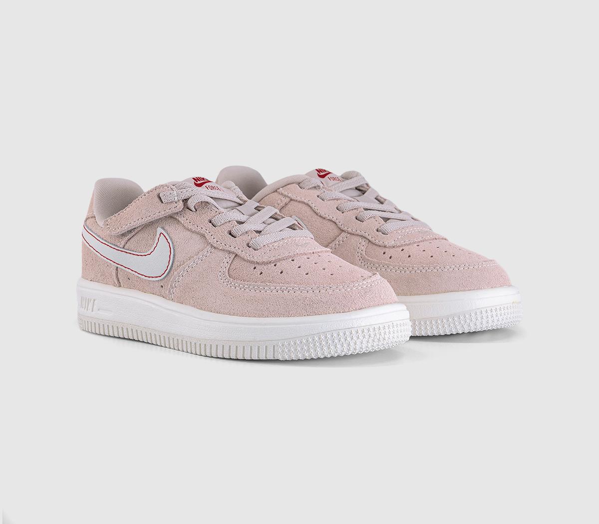 NikeAir Force 1 Youth TrainersSail Pink Red