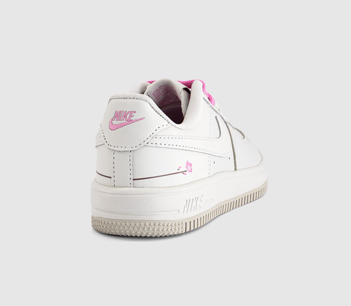 NikeAir Force 1 Kids TrainersLight Bonelight Boneplayful Pink