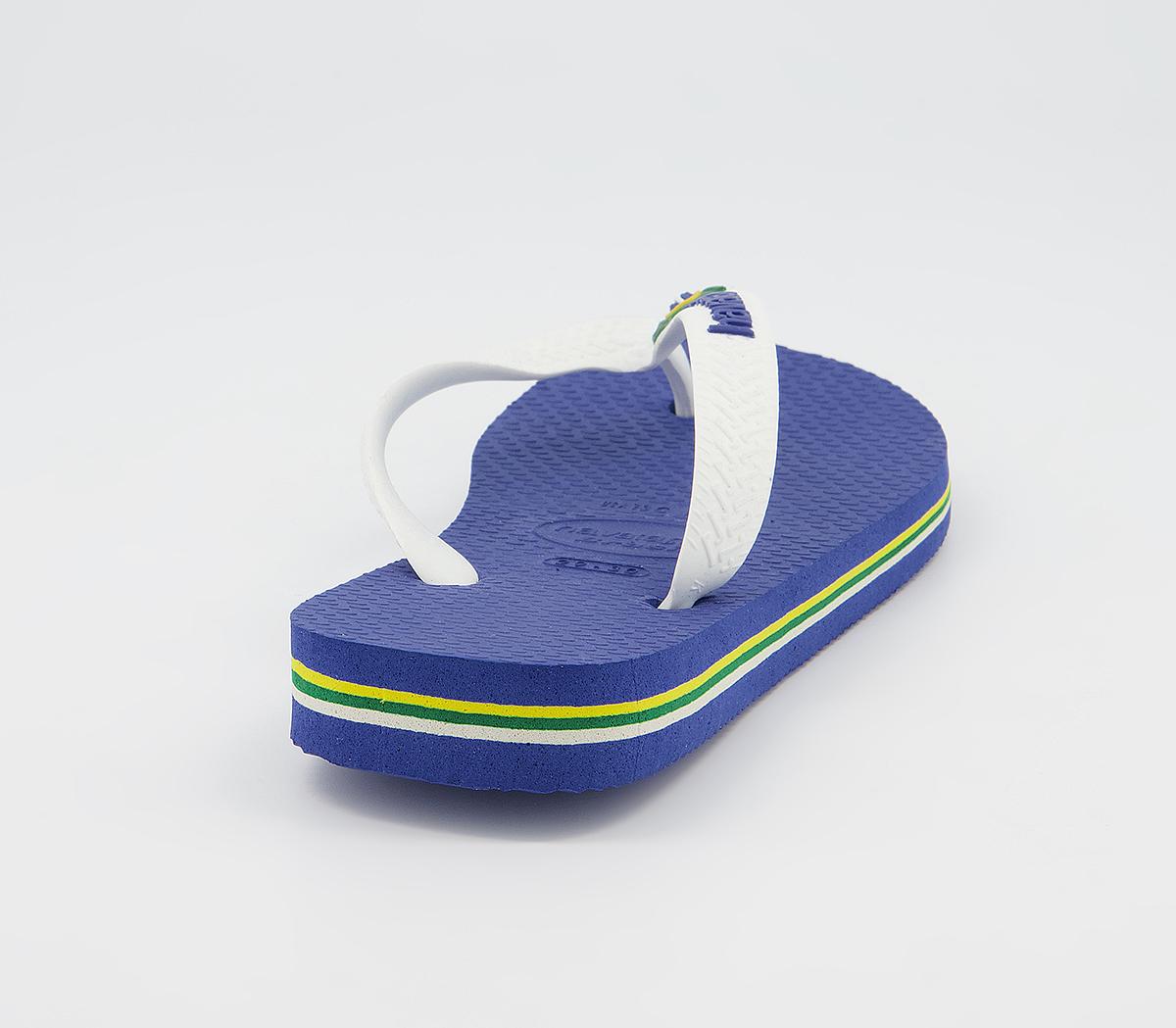 HavaianasKids Brasil Flip FlopsMarine Blue White