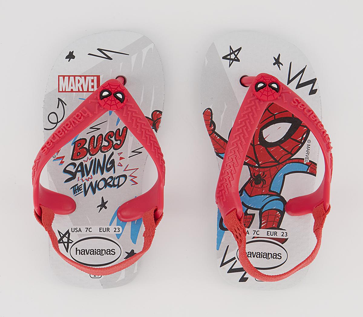 Havaianas Baby Brazil Flip Flops Havaianas Baby Brazil Flip Flops Spiderman Ice Grey