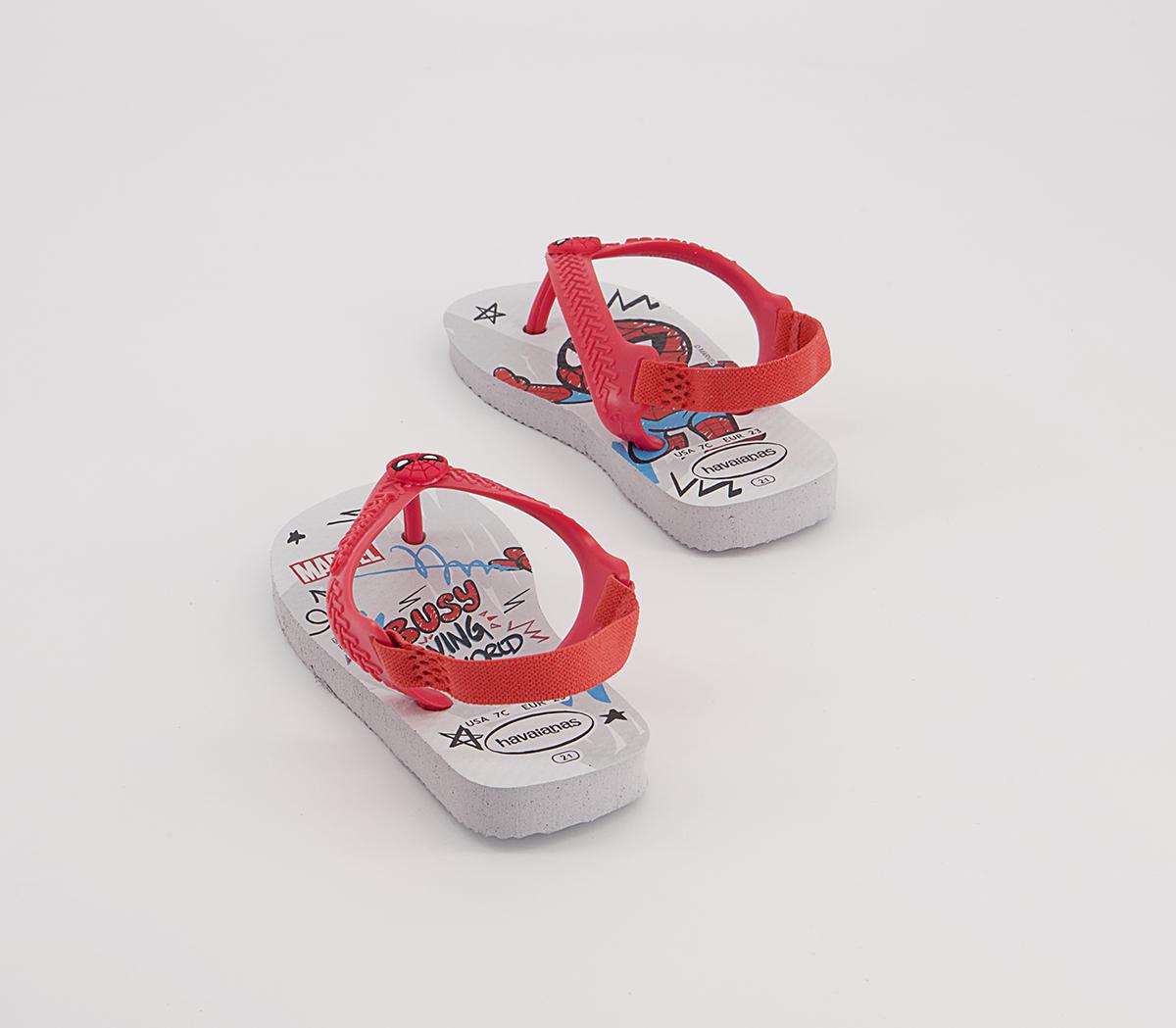 Havaianas Baby Brazil Flip Flops Havaianas Baby Brazil Flip Flops Spiderman Ice Grey