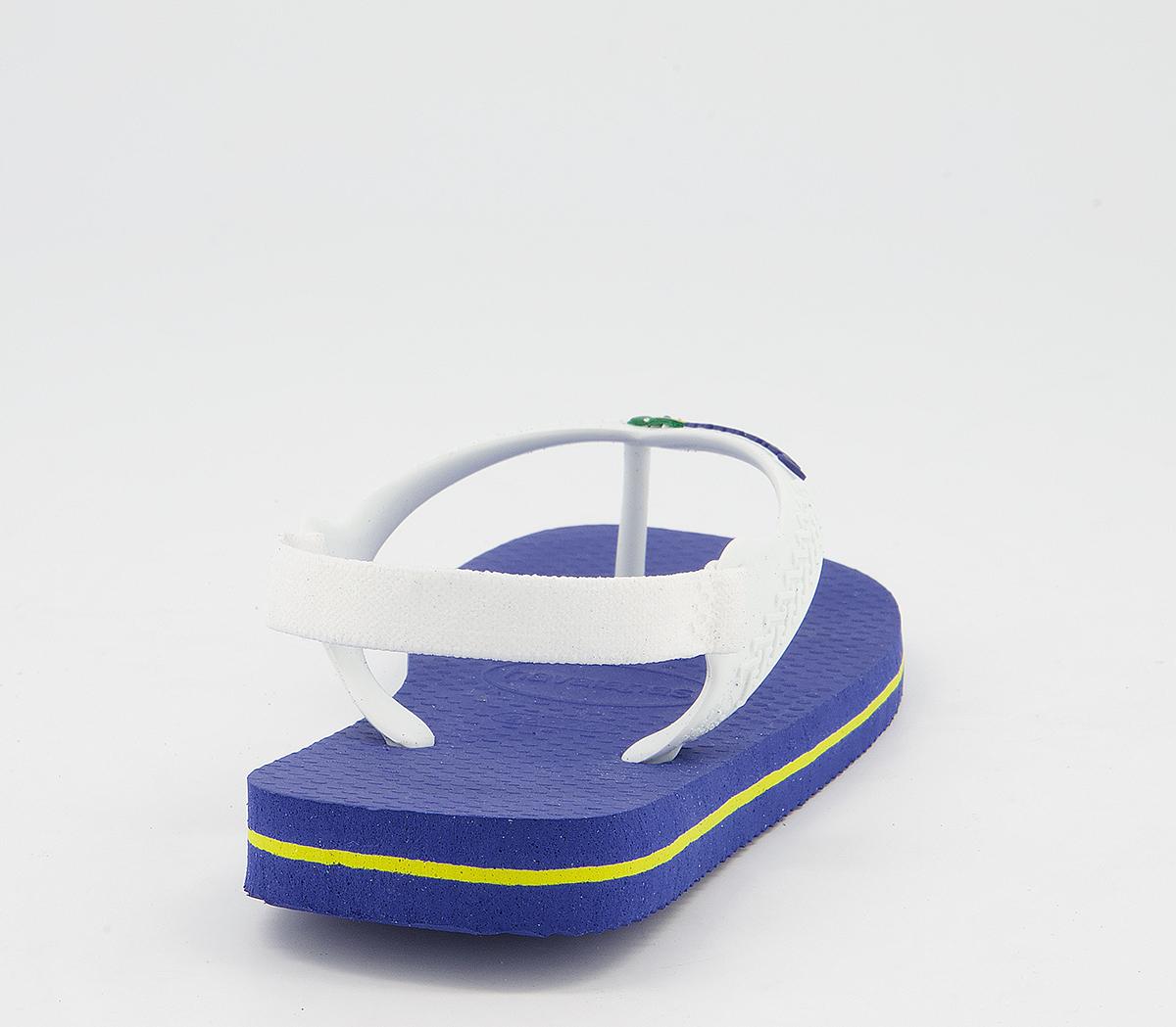 Havaianas Baby Brazil Flip Flops Havaianas Baby Brazil Flip Flops Marine Blue White