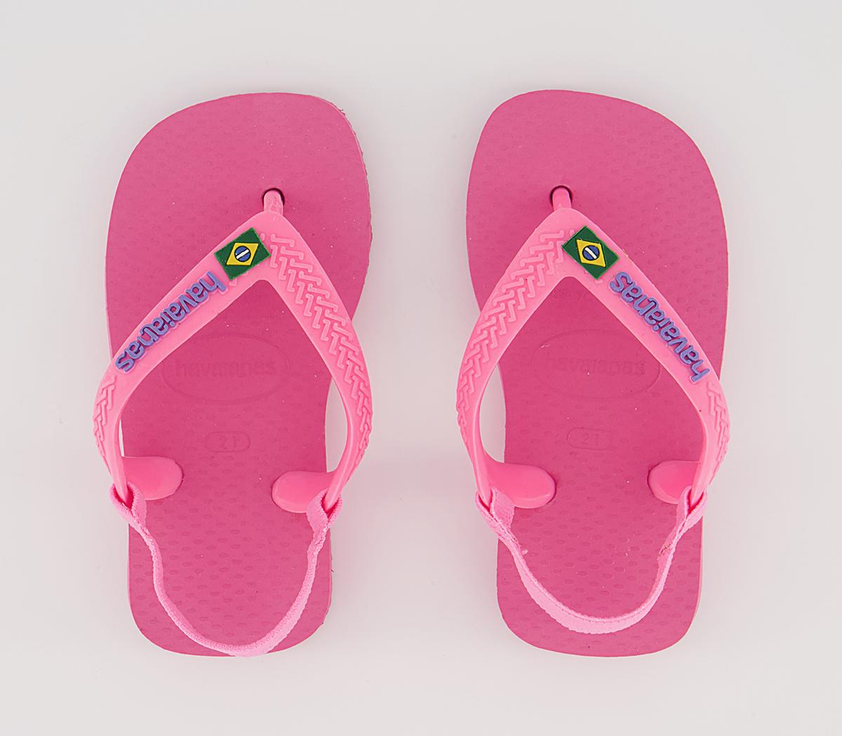 Havaianas Baby Brazil Flip Flops Havaianas Baby Brazil Flip Flops Crystal Rose