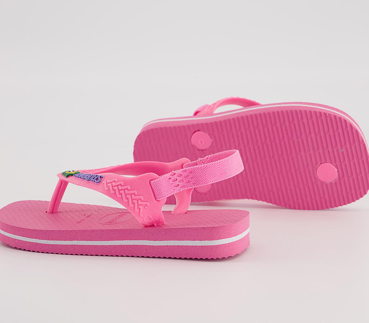 Havaianas Baby Brazil Flip Flops Havaianas Baby Brazil Flip Flops Crystal Rose