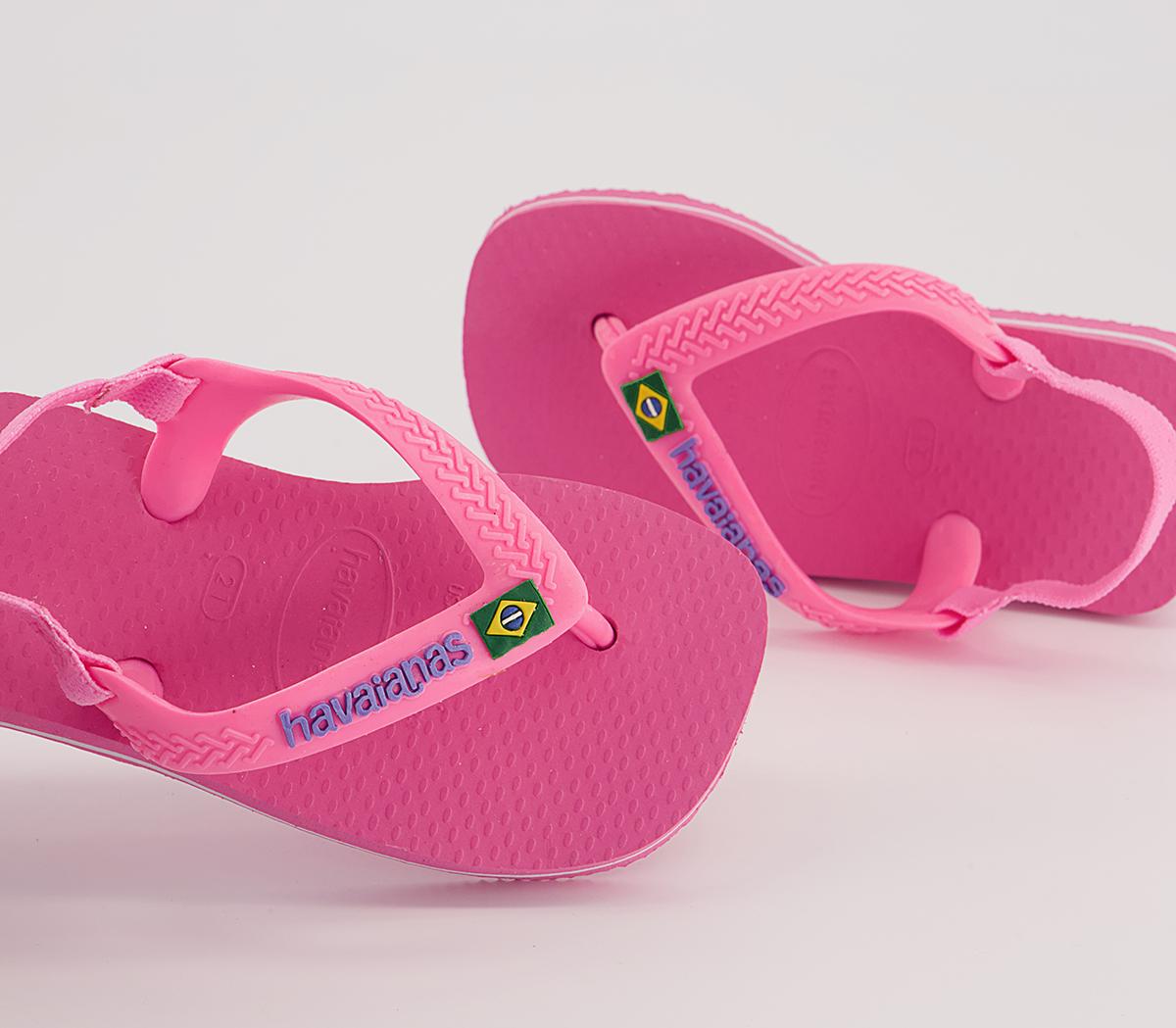 Havaianas Baby Brazil Flip Flops Havaianas Baby Brazil Flip Flops Crystal Rose